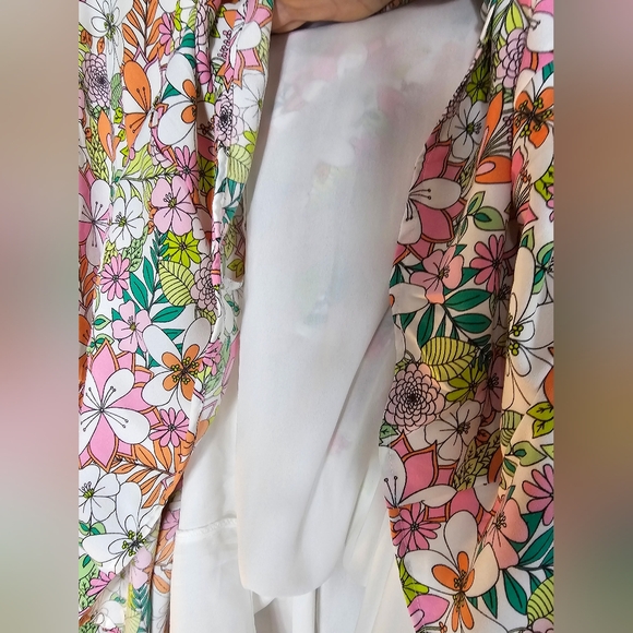 NWT CeCe Balloon Belle sleeve colorful Bohemian hipster summer dress - Picture 11 of 12